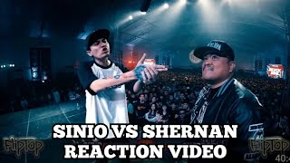 FlipTop  Sinio vs Shernan PRODUCER REACTION [upl. by Ahtikal]