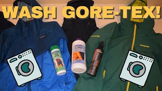 How to wash a GORETEX jacket or any other waterproof jacket [upl. by Kegan353]