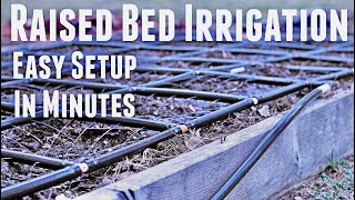 Raised Bed Square Foot Garden Irrigation System Easy Setup  Garden in Minutes  Garden Grid Review [upl. by Osana453]