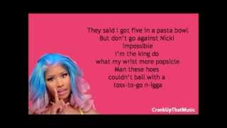 Nicki Minaj ft Cassie  The Boys Lyrics [upl. by Anadal]