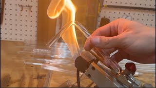 How to Bend Glass Tubing  Scientific Glass Blowing Techniques Episode 6 [upl. by Endo]