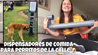 Dispensadores de comida para perritos de la calle ♥️🐶 [upl. by Eittod]