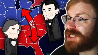 German Reacts to American Civil War Oversimplified [upl. by Josiah]