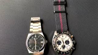 Tissot PRX 35 mm vs Seiko Speedtimer 39 mm Size Comparison [upl. by Hal]