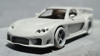 164 Veilside Mazda Rx7 Hotwheels Body Kit [upl. by Pronty257]