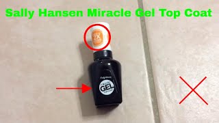 ✅ How To Use Sally Hansen Miracle Gel Top Coat Review [upl. by Nerraj]