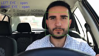 Eye Blink and Yawn Detection  Driver Attention amp Safety Drive System Part 2 [upl. by Amedeo427]