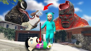 Lava God Ice God Baby Escaping with Red Hulk Franklin Shinchan and Venom🥺 [upl. by Anifur260]