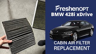 How to replace a cabin air filter for BMW 428i xDrive 20142016 [upl. by Arahd519]