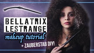 BELLATRIX LESTRANGE Makeup Tutorial amp Zauberstab DIY KarnevalCountdown [upl. by Eloisa]