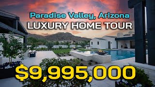 BEAUTIFUL 9995000 Luxury Home in Paradise Valley AZ  Cholla Charm  Cinematic Real Estate Tour [upl. by Akimed]