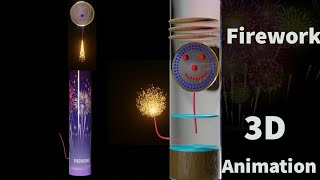 HOW THE AERIAL SHELL FIREWORKS WORK  PROFESSIONAL FIREWORKS  3D ANIMATION  LEARN FROM THE BASE [upl. by Oleic]