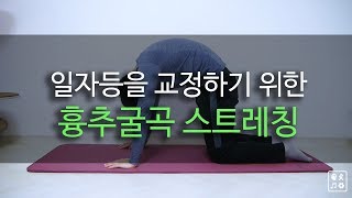 일자등에 좋은 흉추굴곡 스트레칭 [upl. by Aerdnaed137]