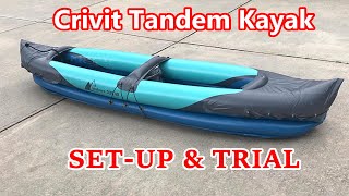 Lidl Crivit Inflatable 2 Person Kayak Inflating amp Trying it out for the First Time [upl. by Santoro922]