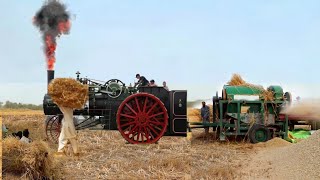 Wheat thresher machine in pakistan Tractor performance with thresher  wheat thresher [upl. by Rebmat]