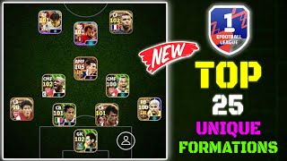 Top 25 New Unique Formations Update In eFootball 2024 Mobile  New Hidden Formations In eFootball 🤩 [upl. by Seften]