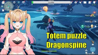 Solving Dragonspine Totem puzzle Milameowz  Genshin Impact [upl. by Ethelbert]