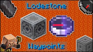 Minecraft  How To Use The Lodestone amp Lodestone Compass Create Waypoints [upl. by Harris]