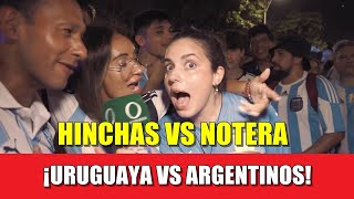 NOTERA URUGUAYA VS HINCHAS ARGENTINOS  quotUruguay Tiene 4 Copas del Mundoquot  Copa América 2024 [upl. by Engis]