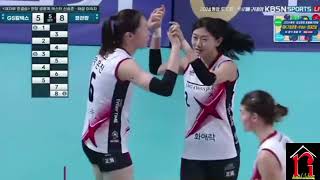 An Yerim  Setter Daejeon Jung Kwan Jang Red Sparks [upl. by Ynoep]