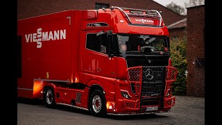 Mercedes Actros GigaSpace Promotiontruck von Viessmann  Jumboveredelt [upl. by Eiznyl]