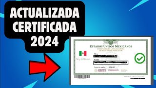 como sacar curp actualizada 2024 GRATIS facil y rapido desde internet [upl. by Enenaej]