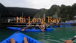 kayaking in ha long bay halongbaycruisetraveltravelbloggerassam [upl. by Ermanno]