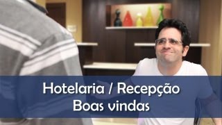 Spark English  Hotelaria  Recepção  Boas vindas  Curso de Inglês Online [upl. by Akamaozu]