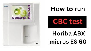 How to run cbc test on Abx micros es 60 llCBC test kese lagate hai l [upl. by Fredrick106]