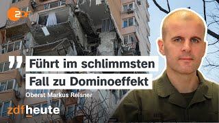 Bricht die DonbassFront zusammen Interview mit Oberst Reisner  ZDFheute live [upl. by Neiviv]