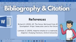 How to Add References in Microsoft Word  Citations and Bibliography [upl. by Xavler]