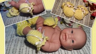 Glamas Crocheted Newborn Baby Mittens [upl. by Paco208]