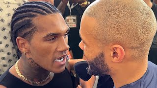 Conor Benn CONFRONTS Eubank Jr amp PUSHES him in heated altercation [upl. by Annazus364]