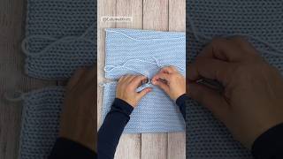 Blue Ombre baby blanket knittingmachine shorts diy [upl. by Hendren]