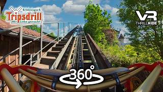 Gsengte Sau 360° POV  tripsdrill themepark  Epic VR Roller Coaster  onride POV [upl. by Bigod]