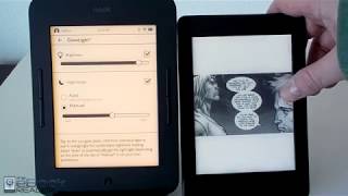 Kindle Paperwhite 3 vs Nook Glowlight 3 Comparison Review [upl. by Nancey]