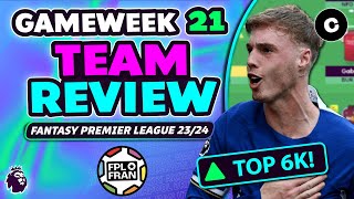 FPL GW21 TEAM REVIEW  TOP 6K  Fantasy Premier League 202324 [upl. by Annala]