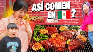 COREANA REACCIONA A SU PRIMERA CARNE ASADA NO LO PODÍA CREER l Chingu Amiga [upl. by Airdnassac694]