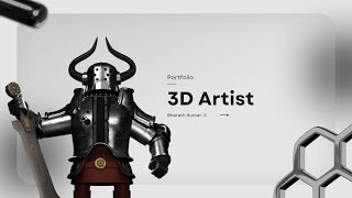 3D Model Portfolio [upl. by Htinnek]