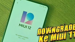 Cara Downgrade Miui 12 ke Miui 11 Lagi Untuk Semua Xiaomi 100 Work [upl. by Gildus]