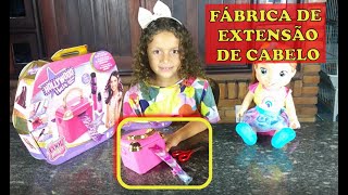 O BRINQUEDO PARA FAZER CABELO HOLLYWOOD HAIR EXTENSION MAKER [upl. by Nashner]