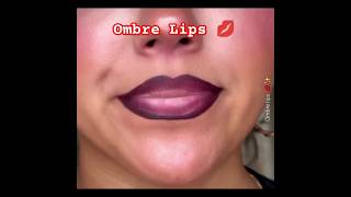 Easy Ombre Lips Tutorial shorts shortsfeed viral [upl. by Moguel527]