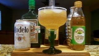 How To Make A Beergarita  Cerveza Rita  Beer Cocktail Mixed Drink RECIPE INCLUDED DJs BrewTube [upl. by Airemaj]