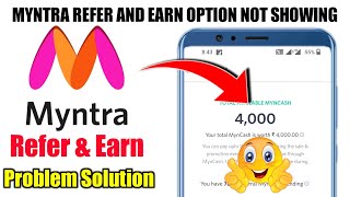 Myntra Refer And Earn Kaise KareHow To Refer and Earn Myntra AppMyntra App Paise Kaise Kamaye [upl. by Inoy]