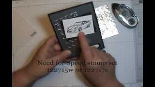 Easy Faux Metal Texture Embossing Quick Tip [upl. by Banwell]