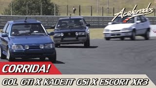 CORRIDA GOL GTi x KADETT GSi x ESCORT XR3  ESPECIAL 4  ACELERADOS [upl. by Garv744]