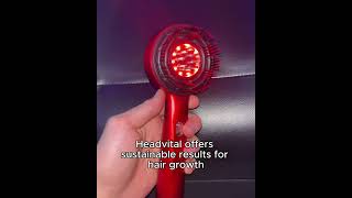 Headvital red therapy brush beauty haircare hairgrowth [upl. by Issirk548]