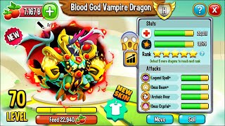 Dragon City Hatching Blood God Vampire Dragon the BEST Legendary Dragon 2021 😱 [upl. by Ammej886]