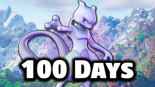 I Spent 100 DAYS in LEGENDARY only Pixelmon Full Movie [upl. by Seidule19]