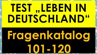 Einbürgerungstest  Test Leben in Deutschland  Fragen 101120  mit Lösungen  with subtitles مترجم [upl. by Rosemarie247]